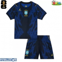 Brasil Bortedraktsett Barn VM 2026 Kortermet (+ Korte bukser)